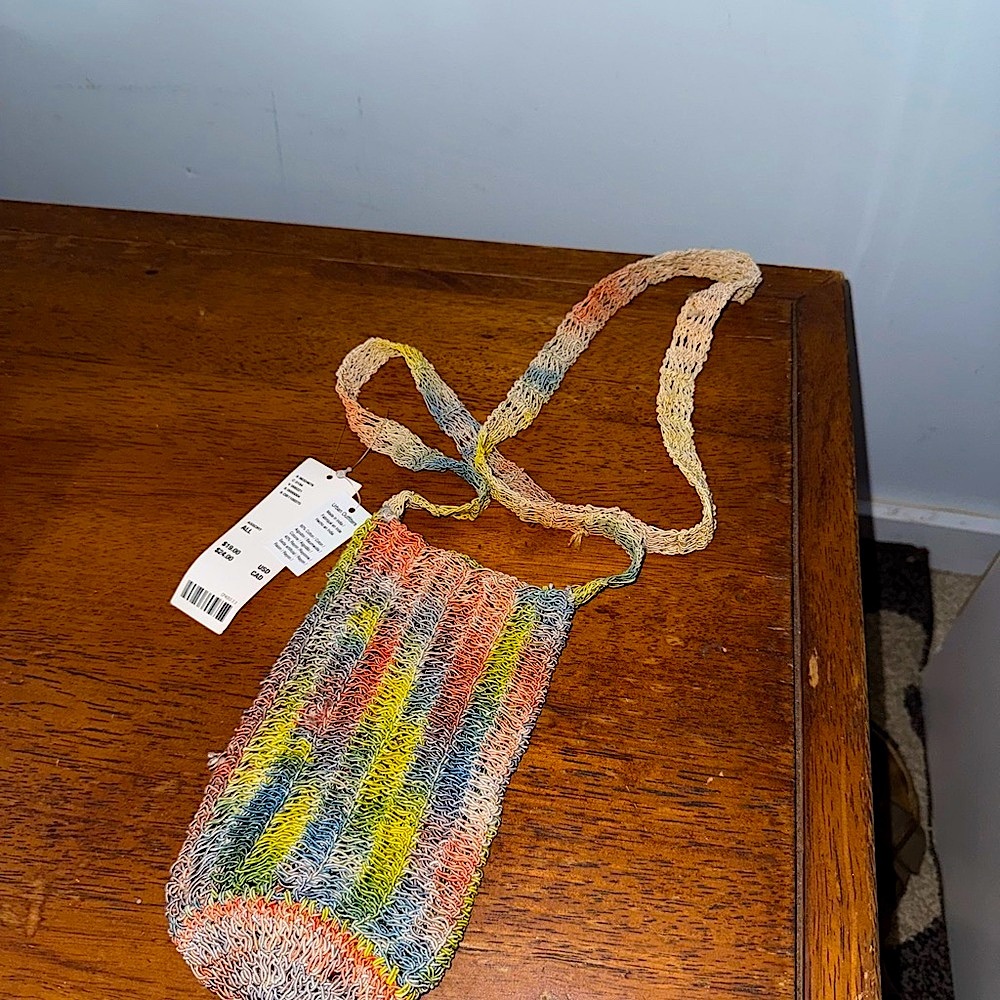 Colorful Crochet Crossbody Bag